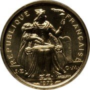 France 1 Franc Piedfort 1979 KM# P12 REPUBLIQUE FRANÇAISE I E O M G B BAZOR 1979 coin obverse France 1 Franc Piedfort 1979 KM# P12 REPUBLIQUE FRANÇAISE I E O M G B BAZOR 1979 coin obverse