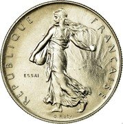 France 1 Franc (O. Roty - Essai) KM# E98 REPUBLIQUE FRANÇAISE O. ROTY ESSAI coin obverse France 1 Franc (O. Roty - Essai) KM# E98 REPUBLIQUE FRANÇAISE O. ROTY ESSAI coin obverse