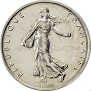 France 1 Franc (O. Roty - Piedfort) KM# P731 REPUBLIQUE FRANÇAISE O.ROTY coin obverse France 1 Franc (O. Roty - Piedfort) KM# P731 REPUBLIQUE FRANÇAISE O.ROTY coin obverse