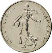 France 1 Franc (O. Roty - Piedfort) KM# P668 REPUBLIQUE FRANÇAISE O.ROTY coin obverse