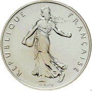 France 1 Franc (O. Roty - Piedfort) KM# Pn328 1 FRANC LIBERTE EGALITE FRATERNITE 1960 coin obverse