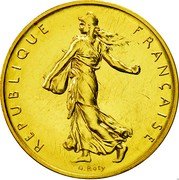 France 1 Franc (O. Roty - Piedfort) KM# P583 REPUBLIQUE FRANÇAISE O. ROTY coin obverse