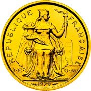 France 1 Franc Piedfort 1979 KM# P4b REPUBLIQUE FRANÇAISE I E O M G.B.BAZOR 1979 coin obverse France 1 Franc Piedfort 1979 KM# P4b REPUBLIQUE FRANÇAISE I E O M G.B.BAZOR 1979 coin obverse