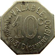 France 10 Centimes Commune of Albi 1920 VALABLE 10C. JUSQU'AU 31 DÉCEMBRE 1920 coin reverse France 10 Centimes Commune of Albi 1920 VALABLE 10C. JUSQU'AU 31 DÉCEMBRE 1920 coin reverse