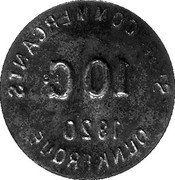 France 10 Centimes (Commune of Dunkerque)  coin reverse