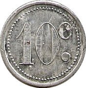 France 10 Centimes (Commune of Sannois) 10 C. coin reverse France 10 Centimes (Commune of Sannois) 10 C. coin reverse