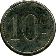 France 10 Centimes (Grand Cafe Pontie. Albi) 10 C coin reverse France 10 Centimes (Grand Cafe Pontie. Albi) 10 C coin reverse