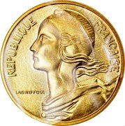 France 10 Centimes (Piedfort) KM# P803 REPUBLIQUE FRANÇAISE LAGRIFFOUL coin obverse
