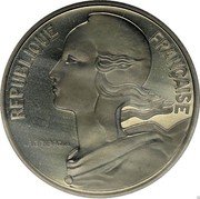 France 10 Centimes Piedfort 1971 KM# P419 REPUBLIQUE FRANÇAISE LAGRIFFOUL coin obverse