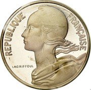 France 10 Centimes (Piedfort) KM# P573 REPUBLIQUE FRANÇAISE LAGRIFFOUL coin obverse