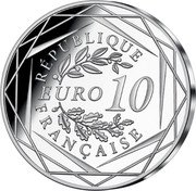 France 10 Euro (200th Anniversary of the Death of Napoleon Bonaparte) KM# 2975 RÉPUBLIQUE EURO 10 FRANÇAISE coin obverse France 10 Euro (200th Anniversary of the Death of Napoleon Bonaparte) KM# 2975 RÉPUBLIQUE EURO 10 FRANÇAISE coin obverse