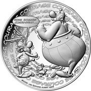 France 10 Euro Asterix. Courage 2022  ©2022 LES ÉDITIONS ALBERT RENÉ COURAGE NOUS SOMMES COURAGEUX... coin reverse France 10 Euro Asterix. Courage 2022  ©2022 LES ÉDITIONS ALBERT RENÉ COURAGE NOUS SOMMES COURAGEUX... coin reverse