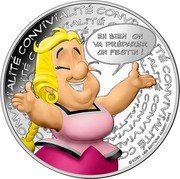 France 10 Euro Asterix. Friendliness 2022  CONVIVIALITÉ ©2022 LES ÉDITIONS ALBERT RENÉ EH BIEN ON VA PRÉPARER UN FESTIN ! coin reverse France 10 Euro Asterix. Friendliness 2022  CONVIVIALITÉ ©2022 LES ÉDITIONS ALBERT RENÉ EH BIEN ON VA PRÉPARER UN FESTIN ! coin reverse