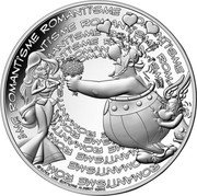 France 10 Euro Asterix. Romanticism 2022  ROMANTISME ©2022 LES ÉDITIONS ALBERT RENÉ coin reverse France 10 Euro Asterix. Romanticism 2022  ROMANTISME ©2022 LES ÉDITIONS ALBERT RENÉ coin reverse