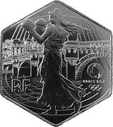 France 10 Euro (Olympic Games in Paris) KM# 3131 RF PARIS 2024 2023 coin obverse
