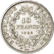 France 10 Francs (Essai) KM# E111 REPUBLIQUE FRANÇAISE 10 FRANCS 1964 ESSAI coin obverse France 10 Francs (Essai) KM# E111 REPUBLIQUE FRANÇAISE 10 FRANCS 1964 ESSAI coin obverse