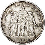 France 10 Francs (Essai) KM# E111 LIBERTE EGALITE FRATERNITE DUPRÉ coin reverse France 10 Francs (Essai) KM# E111 LIBERTE EGALITE FRATERNITE DUPRÉ coin reverse