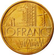 France 10 Francs France Map 1975 KM# P533 10 FRANCS coin reverse France 10 Francs France Map 1975 KM# P533 10 FRANCS coin reverse