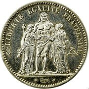France 10 Francs Hercules Group Pattern 1964 KM# Pn117 LIBERTE EGALITE FRATERNITE DUPRÉ coin reverse France 10 Francs Hercules Group Pattern 1964 KM# Pn117 LIBERTE EGALITE FRATERNITE DUPRÉ coin reverse