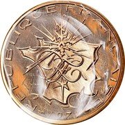 France 10 Francs Piedfort 1978 KM# P616 REPUBLIQUE FRANÇAISE RF MATHIEU 1978 coin obverse