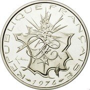 France 10 Francs Piedfort 1974 KM# P507 REPUBLIQUE FRANÇAISE RF MATHIEU 1974 coin obverse France 10 Francs Piedfort 1974 KM# P507 REPUBLIQUE FRANÇAISE RF MATHIEU 1974 coin obverse