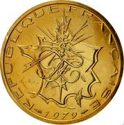 France 10 Francs Piedfort 1979 KM# P647 REPUBLIQUE FRANÇAISE RF MATHIEU 1979 coin obverse France 10 Francs Piedfort 1979 KM# P647 REPUBLIQUE FRANÇAISE RF MATHIEU 1979 coin obverse