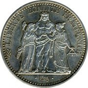 France 10 Francs Piedfort 1967 KM# P384 LIBERTE EGALITE FRATERNITE DUPRÉ coin reverse