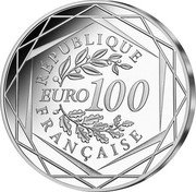 France 100 Euro 20th Anniversary of the Euro 2022  REPUBLIQUE FRANCAISE 100 EURO coin obverse