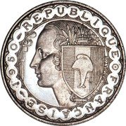 France 100 Francs Essai by Bazor 1950 100 FRANCS LIBERTE EGALITE FRATERNITE ESSAI coin reverse