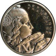 France 100 Francs (Essai Piedfort) KM# PE323 CƦ REPUBLIQUE FRANÇAISE coin reverse France 100 Francs (Essai Piedfort) KM# PE323 CƦ REPUBLIQUE FRANÇAISE coin reverse