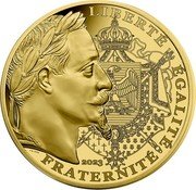 France 1000 Euro (The Napoleon III) LIBERTÉ ÉGALITÉ FRATERNITÉ 2023 D'AP. BARRE coin reverse France 1000 Euro (The Napoleon III) LIBERTÉ ÉGALITÉ FRATERNITÉ 2023 D'AP. BARRE coin reverse