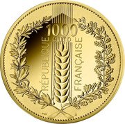 France 1000 Euro (The Wheat) RÉPUBLIQUE FRANÇAISE 1000 EURO MONNAIE DE PARIS coin obverse France 1000 Euro (The Wheat) RÉPUBLIQUE FRANÇAISE 1000 EURO MONNAIE DE PARIS coin obverse