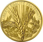 France 1000 Euro (The Wheat) LIBERTÉ ÉGALITÉ FRATERNITÉ 2022 coin reverse France 1000 Euro (The Wheat) LIBERTÉ ÉGALITÉ FRATERNITÉ 2022 coin reverse