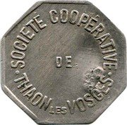 France 2 Centimes Thaon-les-Vosges. Cooperative Society 1951 ND (no date) SOCIÉTÉ COOPÉRATIVE DE THAON LES VOSGES coin reverse France 2 Centimes Thaon-les-Vosges. Cooperative Society 1951 ND (no date) SOCIÉTÉ COOPÉRATIVE DE THAON LES VOSGES coin reverse