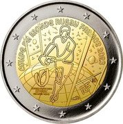 France 2 Euro Rugby World Cup 2023 c + ⊞ COUPE DU MONDE RUGBY FRANCE 2023 RF coin obverse