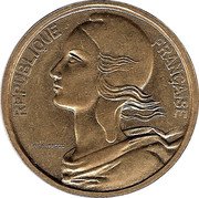France 20 Centimes (Essai) KM# E105 REPUBLIQUE FRANÇAISE LAGRIFFOUL coin obverse France 20 Centimes (Essai) KM# E105 REPUBLIQUE FRANÇAISE LAGRIFFOUL coin obverse