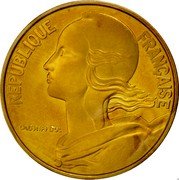 France 20 Centimes (Piedfort) KM# P548 REPUBLIQUE FRANÇAISE LAGRIFFOUL coin obverse