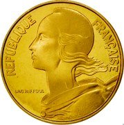 France 20 Centimes (Piedfort) KM# P421 REPUBLIQUE FRANÇAISE LAGRIFFOUL coin obverse