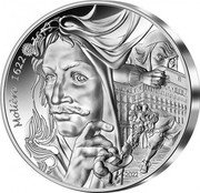 France 20 Euro (400th Anniversary of Birth of Moliere) KM# 3100 MOLIÈRE 1622 1673 2022 coin reverse France 20 Euro (400th Anniversary of Birth of Moliere) KM# 3100 MOLIÈRE 1622 1673 2022 coin reverse