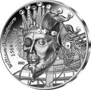 France 20 Euro Shakespeare 2022  Proof WILLIAM SHAKESPEARE 1564 1616 2022 coin reverse France 20 Euro Shakespeare 2022  Proof WILLIAM SHAKESPEARE 1564 1616 2022 coin reverse