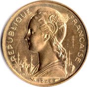 France 20 Francs Essai 1955  KM# E7 RÉPUBLIQUE FRANÇAISE ESSAI L.BAZOR GB 1955 coin obverse France 20 Francs Essai 1955  KM# E7 RÉPUBLIQUE FRANÇAISE ESSAI L.BAZOR GB 1955 coin obverse