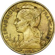 France 20 Francs (Marianne) KM# 11a REPUBLIQUE FRANÇAISE L.BAZOR GB 1973 coin obverse France 20 Francs (Marianne) KM# 11a REPUBLIQUE FRANÇAISE L.BAZOR GB 1973 coin obverse
