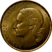 France 20 Francs Trial - Essai 1950 KM# E93 REPUBLIQUE FRANÇAISE G. GUIRAUD coin reverse France 20 Francs Trial - Essai 1950 KM# E93 REPUBLIQUE FRANÇAISE G. GUIRAUD coin reverse