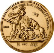 France 200 Euro (American Freedom) NON SINE DIIS ANIMOSUS INFANS. RF 2023 17 19 OCT. 1777. 1781. DUPRÉ F coin obverse