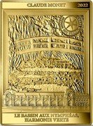 France 200 Euro The Waterlily Pond. Green Harmony by Claude Monet 2022  Proof CLAUDE MONNET 2022 LE BASSIN AUX NYMPHEAS, HARMONIE VERTE CHEFS D’ŒUVRE DES MUSÉES coin reverse