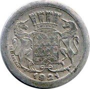 France 25 Centimes Commune of Amiens 1921 THEVENON THEVENON AMIENS THEVENON&C 1921 coin obverse France 25 Centimes Commune of Amiens 1921 THEVENON THEVENON AMIENS THEVENON&C 1921 coin obverse