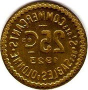 France 25 Centimes Commune of Sables-d'Olonne 1923   coin reverse France 25 Centimes Commune of Sables-d'Olonne 1923   coin reverse