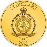 Niue 25 Dollars (Thor with Hammer) 25 DOLLARS PUBLIC SEAL OF NIUE ATUA NIUE TUKULAGI 2023 coin obverse Niue 25 Dollars (Thor with Hammer) 25 DOLLARS PUBLIC SEAL OF NIUE ATUA NIUE TUKULAGI 2023 coin obverse