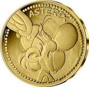 France 250 Euro (Asterix) KM# 3121 ASTÉRIX ©2022 LES ÉDITIONS ALBERT RENÉ coin reverse