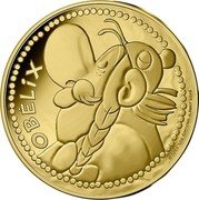 France 250 Euro (Obelix) OBÉLIX ©2022 LES ÉDITIONS ALBERT RENÉ coin reverse